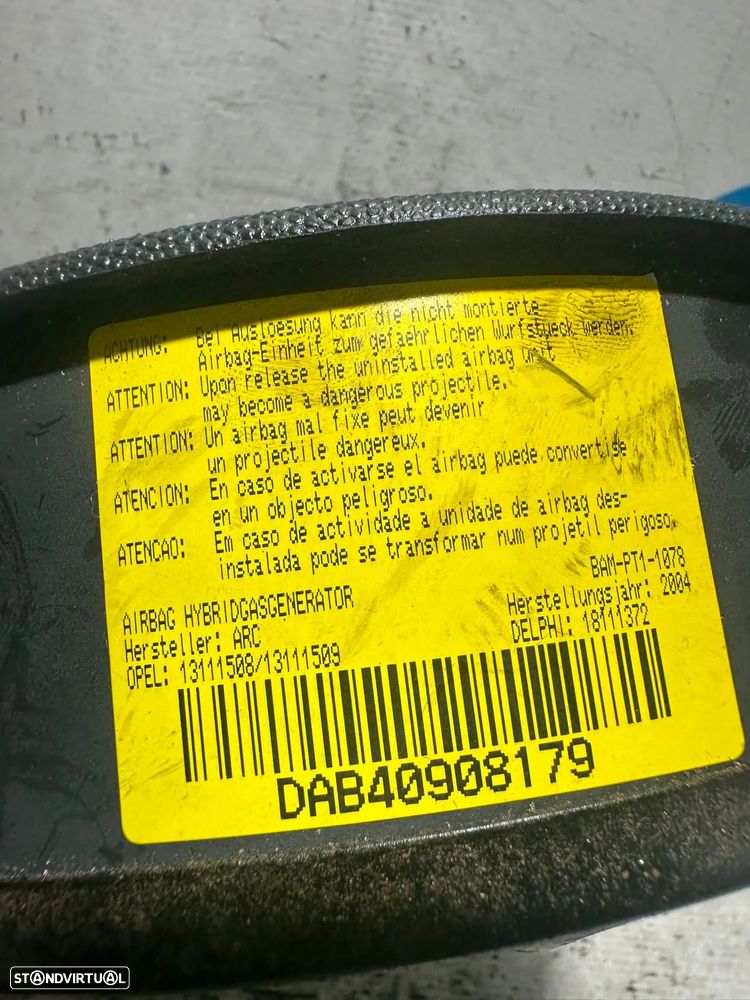 .Airbag Volante Condutor GM Opel Corsa Combo 13111508 2000 - 2011 - 8