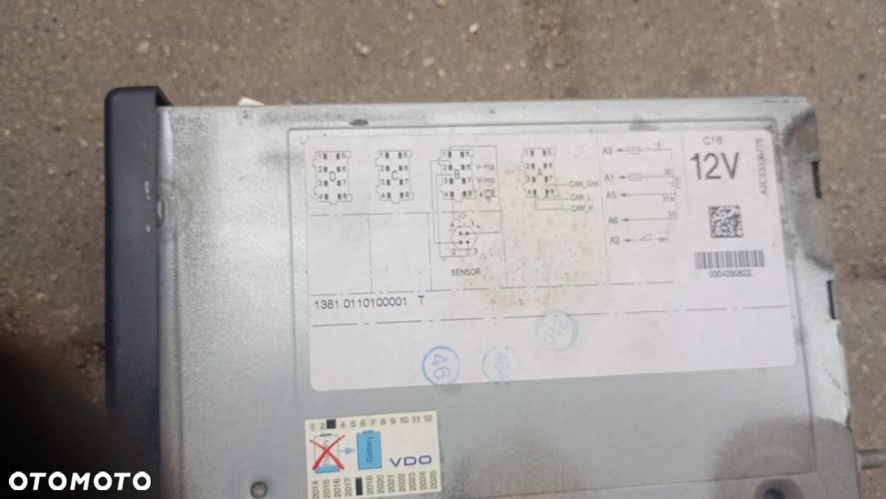 Fv VDO DTCO 1381 Tachograf cyfrowy 12V BUS Fiat Ducato Peugeot Boxer Citroen Jumper - 6