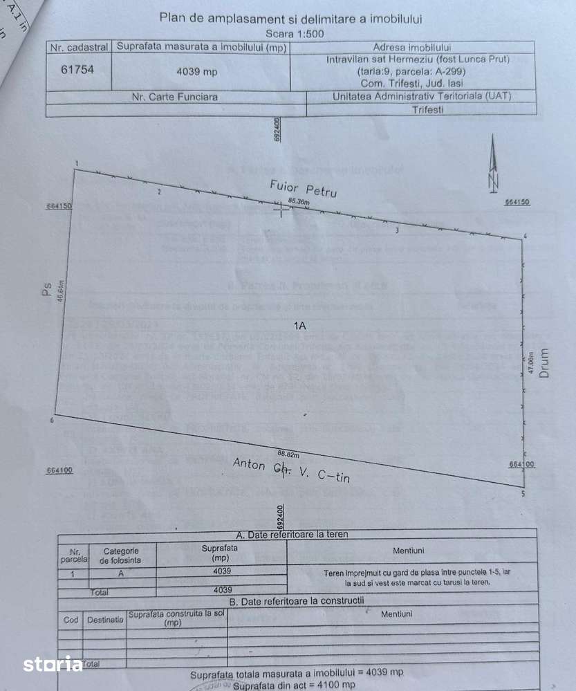 Proprietar,  2681  si 4039 mp intravilan; Hermeziu - Lunca Prut - Imagine principală: 2/2