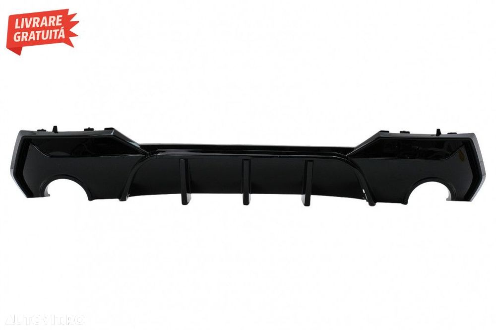 Difuzor Bara Spate BMW 4 Series G22 G23 M Sport (2020-up) Negru Lucios - 2