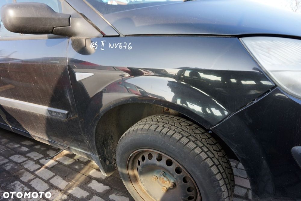 MASKA ZDERZAK BŁOTNIKI LAMPY SCENIC II PH1 NV676  RENAULT 2004-2006 CZARNY PRZÓD KOMPLETNY - 13