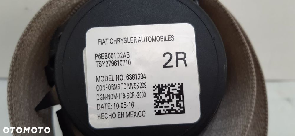 CHRYSLER PACIFICA 16- PAS BEZPIECZEŃSTWA PRAWY TYŁ 2 RZĄD P6EB001D2AB - 4