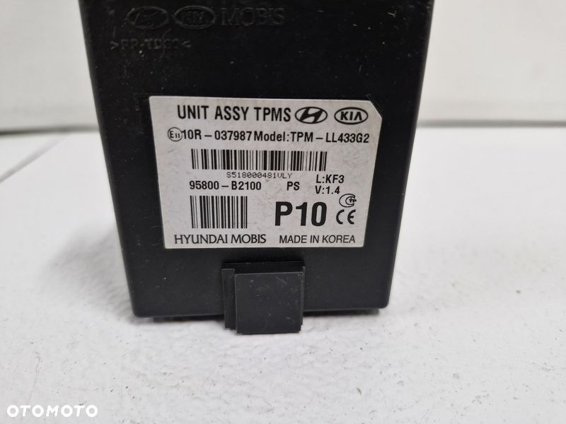 kia soul ii 2 1.6 gdi moduł sterownik ciśnienia opon tpms 95800-b2100 - 2
