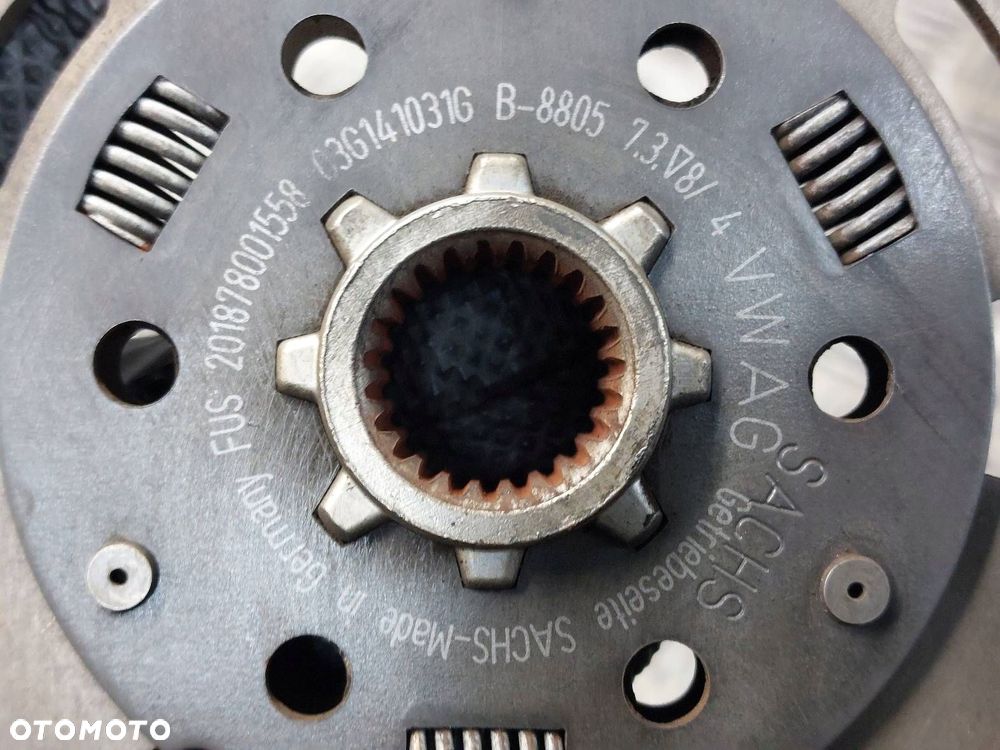 KOŁO DWUMASOWE + TARCZA + DOCISK + ŁOŻYSKO TOURAN I 2.0 TDI 03G141025H - 6