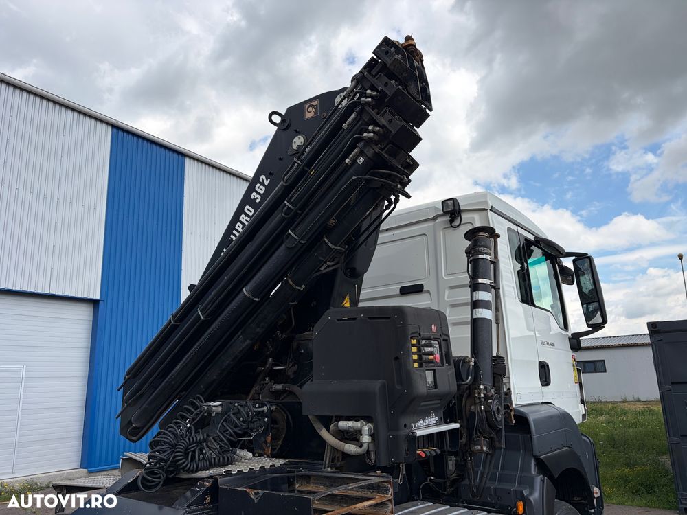 MAN TGS 33.420 Cap tractor 6x6 (cardan), macara Hiab 10 tone - 4