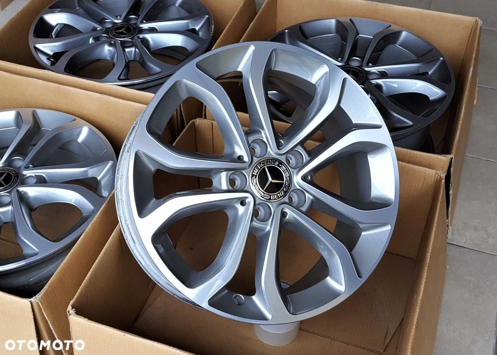 Alufelgi 17 5x112 Mercedes dwie szerokości A B C V CLA V Vito Viano  Grafit + cnc ! 885#