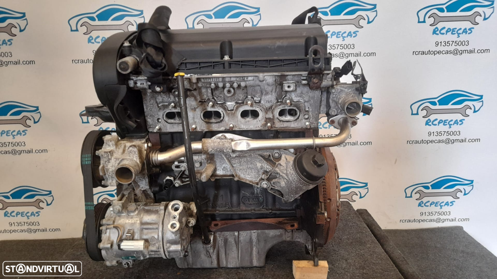 MOTOR COMPLETO OPEL ZAFIRA B 1.8i 16V 140CV Z18XER ASTRA H TIGRA B TWINTOP VECTRA C MOTOR ARRANQUE ALTERNADOR COMPRESSOR AR CONDICIONADO BOMBA DIRECAO DIREÇÃO TURBO INJETOR INJETORES - 4
