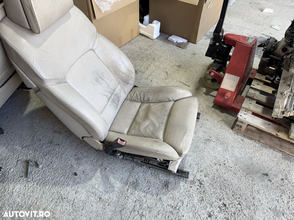 Scaune bancheta bmw sera 7 f01 2010 crem interior - 2