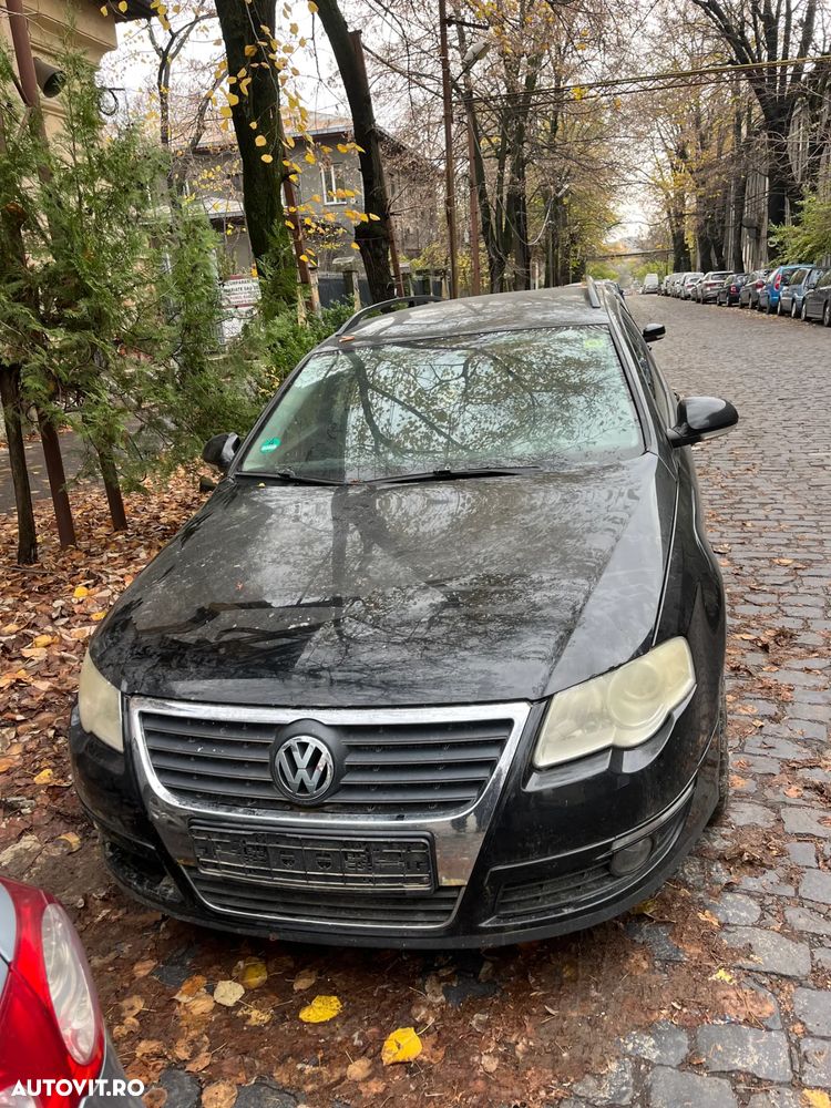 Bara fata completa cu grila centrala VW Volkswagen Passat B6 negru 2007 - 1