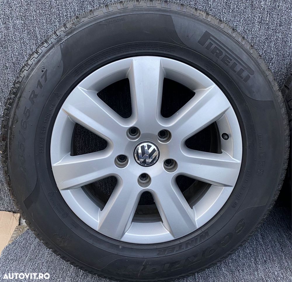 Jante De Aliaj 17” 5 x 130+Vw Touareg+Cauciucuri Iarna 235-65-17'' M+S - 2