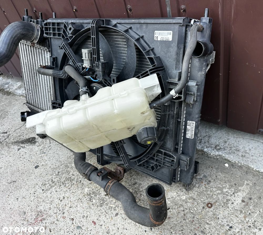 Komplet Chłodnic Wody Intercooler Klimy Wentylator Nissan Pulsar I 1,5 dCi - 11