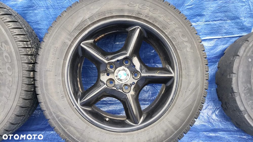 FELGI OPONY KOŁA ZIMOWE PIRELLI SCORPION ICE & SNOW 235/65R17 235 65 17 1096159 5X120 ET40 BMW X5 E53 - 6