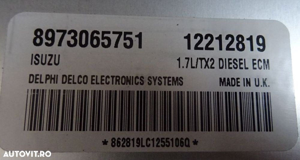 Calculator motor Opel Astra G 1.7 DTI - 2