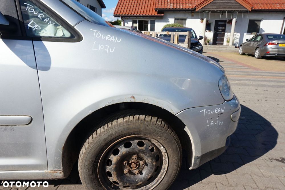 MASKA ZDERZAK BŁOTNIKI LAMPY TOURAN I 1T LA7W  VOLKSWAGEN 2003-2006 SREBRNY PRZÓD KOMPLETNY - 13