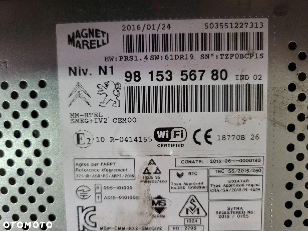 Radio nawigacja Peugeot 208 - 4