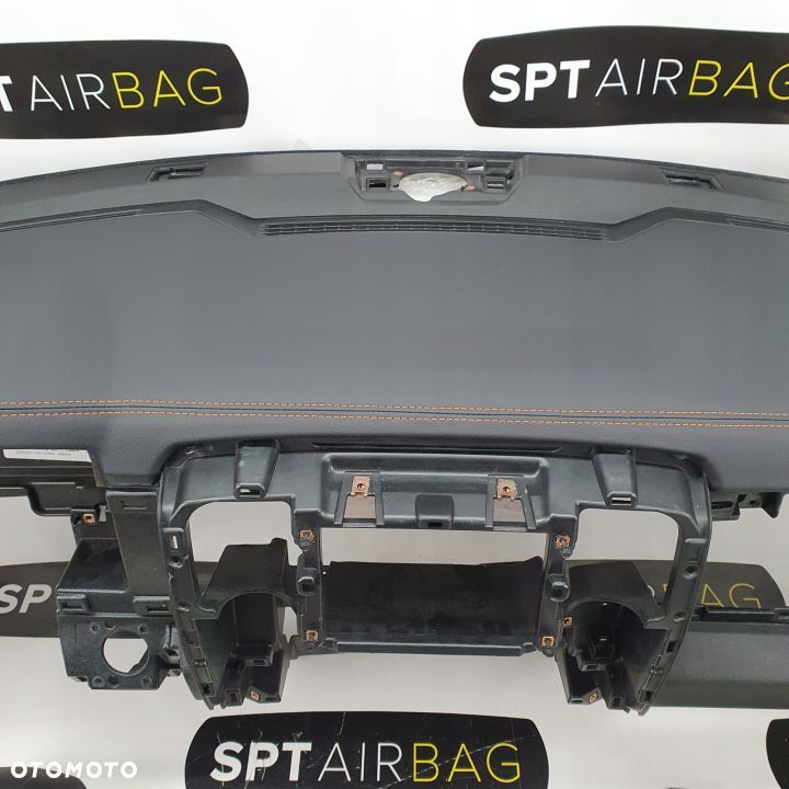 DODGE RAM SKÓRA DESKA ROZDZIELCZA KONSOLA KOKPIT PULPIT PODUSZKI AIRBAG AIR BAG PASY KIT SET - 3