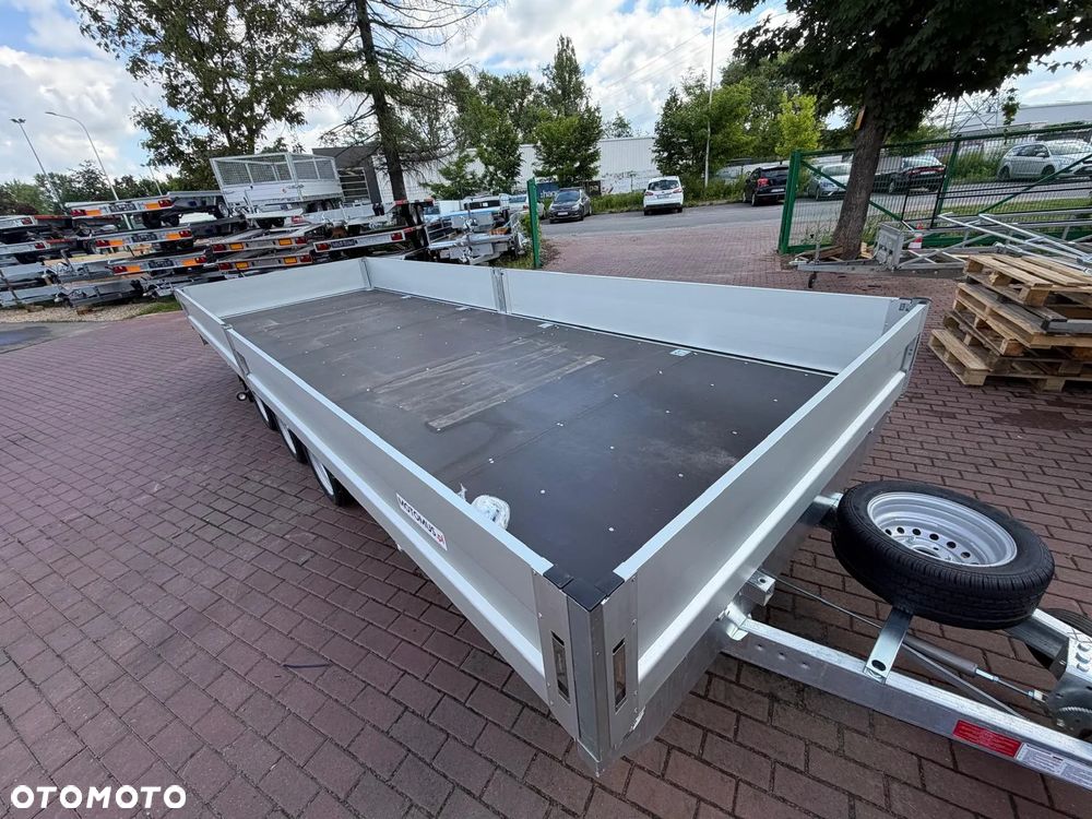 Niewiadów Platforma Boro Atlas 6x2.1 płaska 3 osie z burtami alu 40 cm DOSTAWA - 1