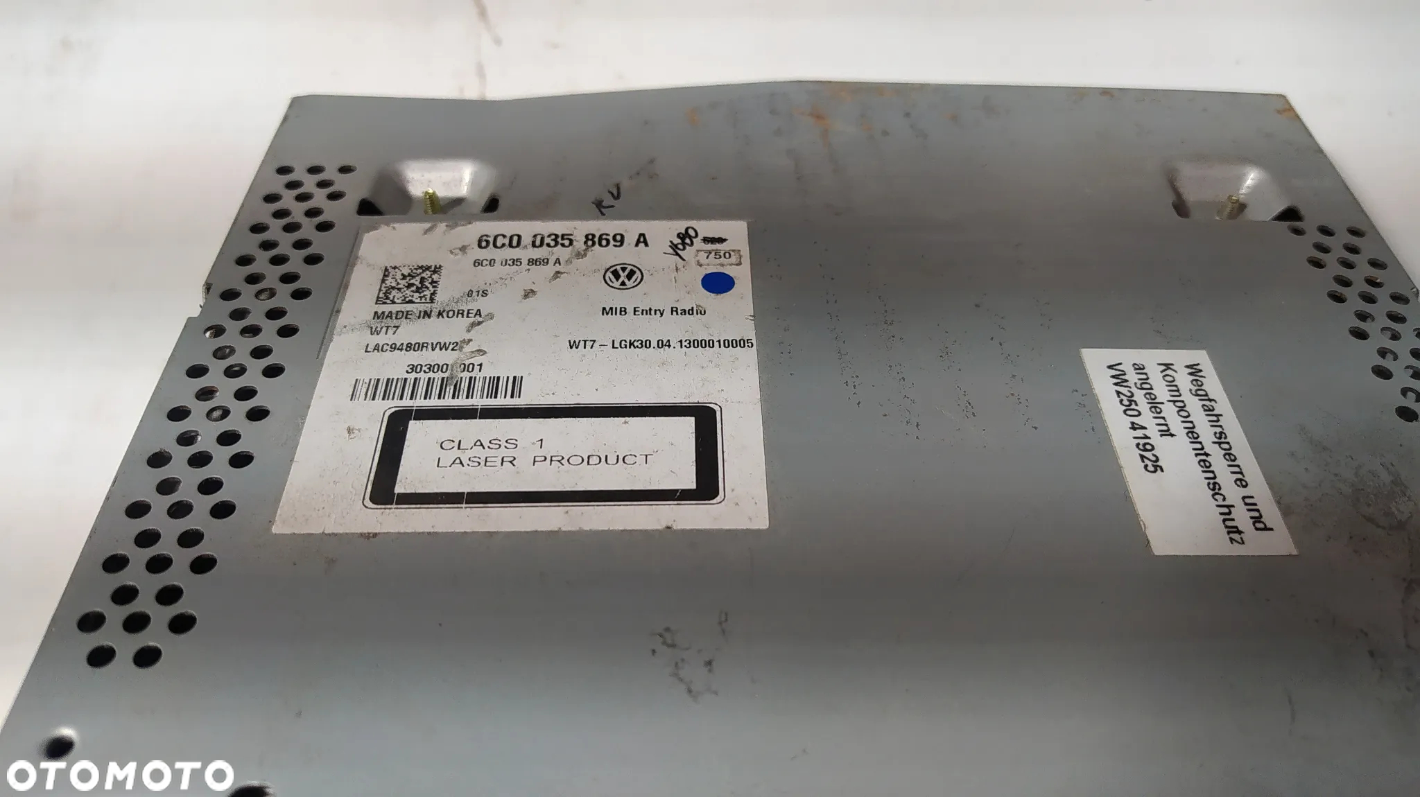 VW POLO V 6R RADIO FABRYCZNE 6C0035869A - 2