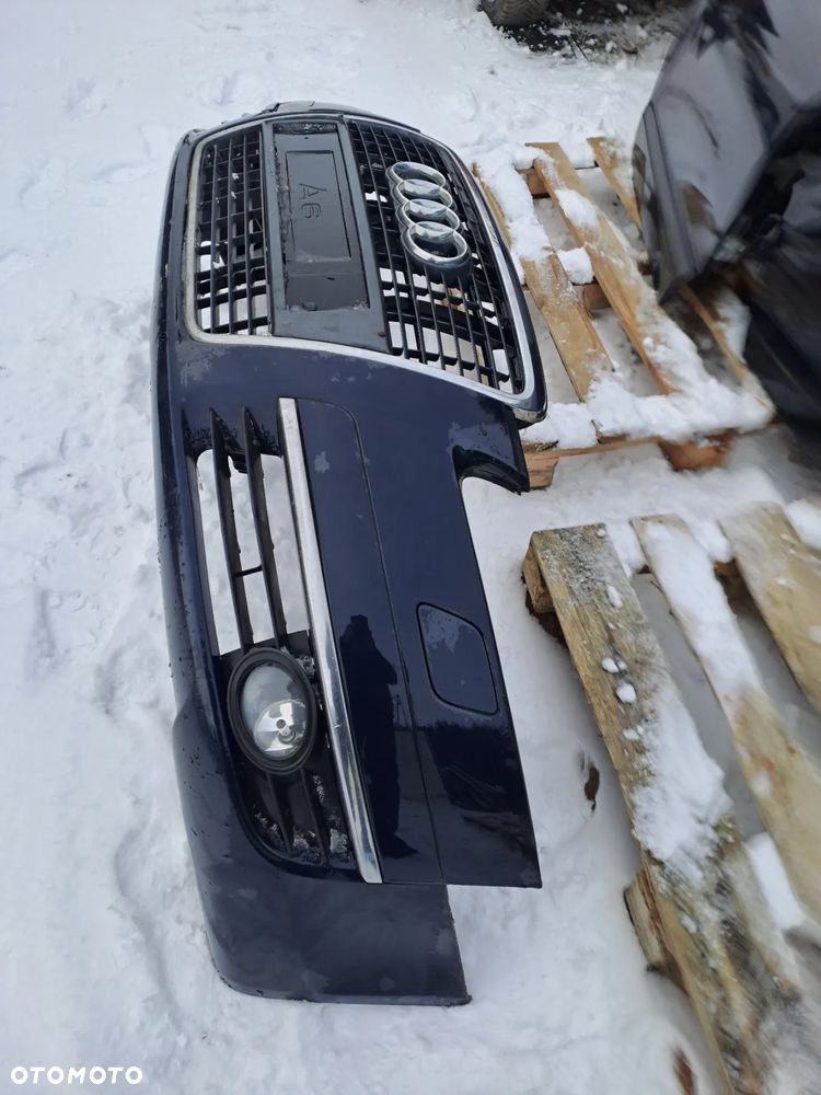 Audi A6 C6 zderzak przedni pod Xenon lampy błotniki drzwi maska kod lakieru LZ5D i inne - 2