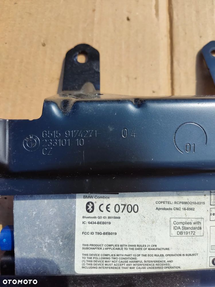 MODUŁ COMBOX BLUETOOTH BMW F10 B015849 - 3