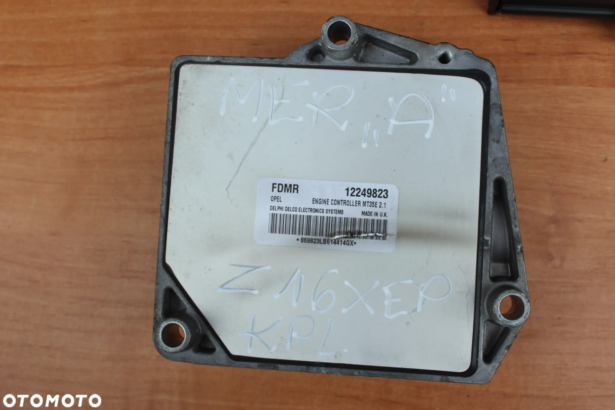 STEROWNIK ZESTAW STARTOWY OPEL MERIVA A 1.6 Z16XEP 12249823 13236032 - 7