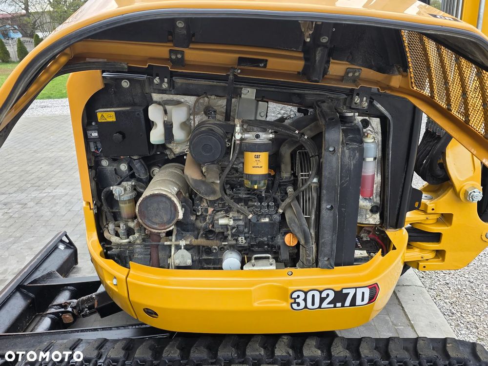 Caterpillar CAT 302.7 D CR mini koparka szybkozłącze 3 łyżki piękna serwisowana 1 wł JCB sprowadzona - 6