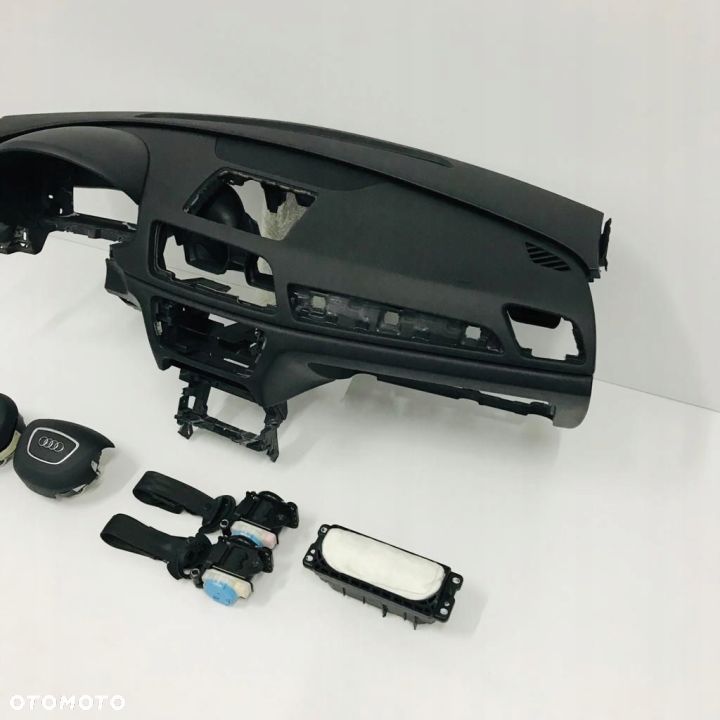 AUDI Q3 DESKA ROZDZIELCZA MIĘKKA KONSOLA KOKPIT PULPIT PODUSZKI AIRBAG AIR BAG PASY KIT SET - 3