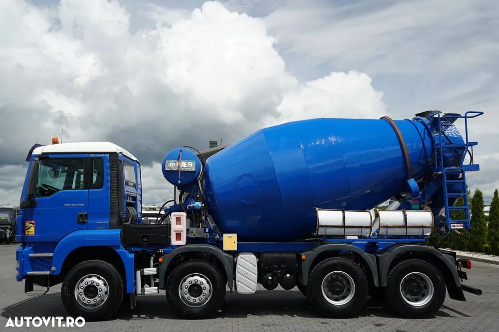 MAN TGS 35.400 / 8x4 / BETONIERĂ / IMER / BETONIERĂ 9 M3 / - 3