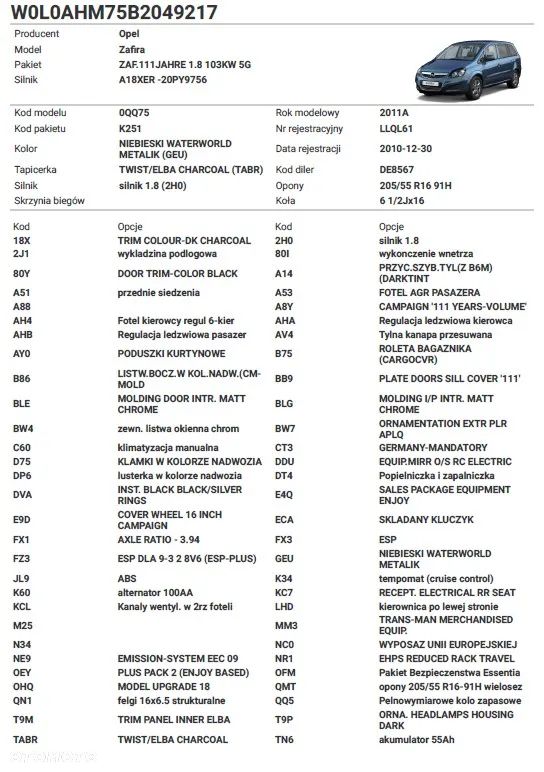 Opel Zafira 1.8 111 - 12