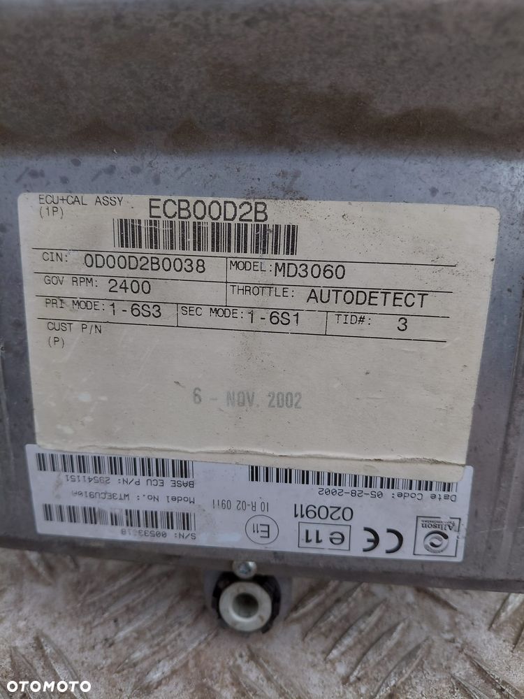 Sterownik automatycznej skrzyni biegów ALLISON TRANSMISSION WT3 ECU 24V | MD3006 RENAULT / MERCEDES - 3