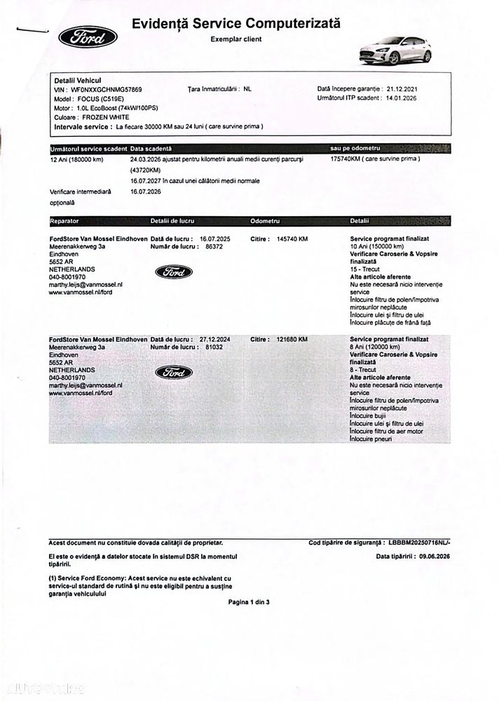 Ford Focus 1.0 EcoBoost Trend Edition - 32