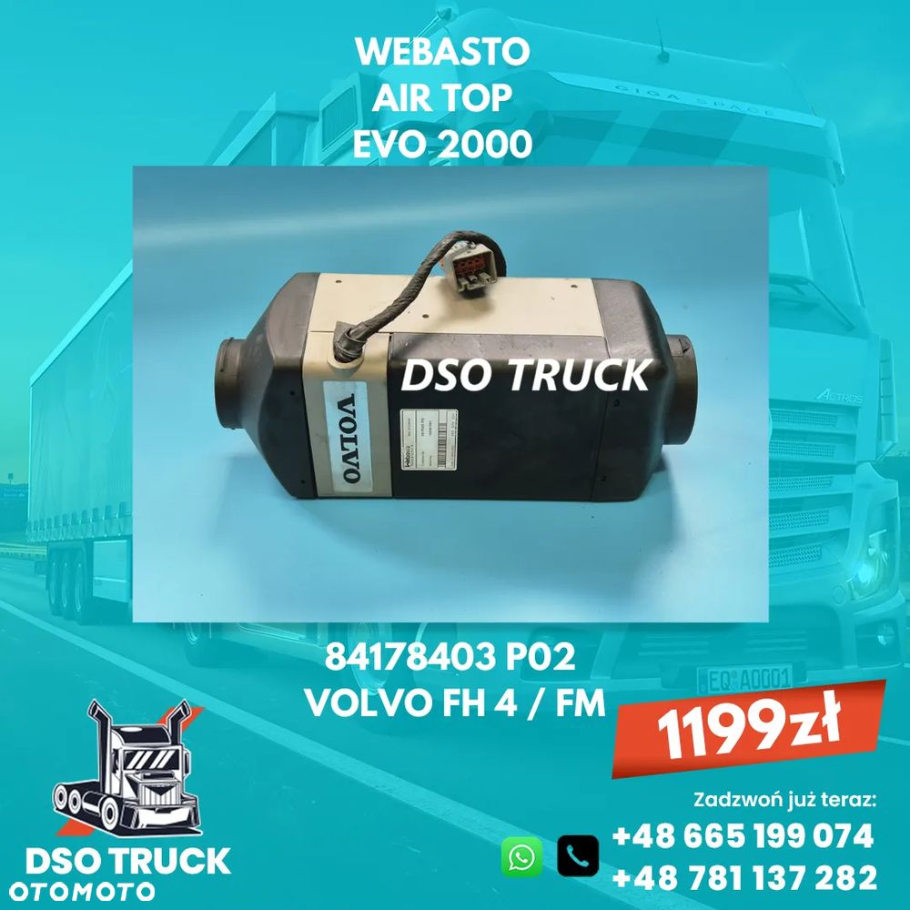 84178403 P02 WEBASTO AIR TOP EVO 2000 VOLVO FH ogrzewanie postojowe - 1