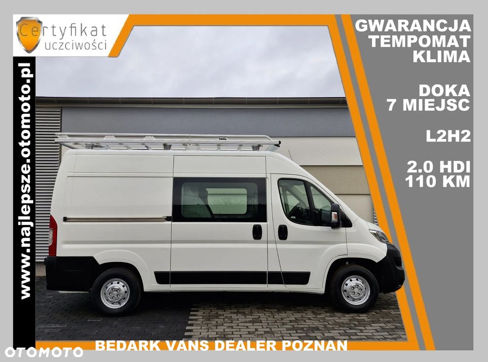 Peugeot BOXER, 2019(XII), L2H2, BRYGADÓWKA, 7 miejsc, DOKA, czujniki, klima - 1