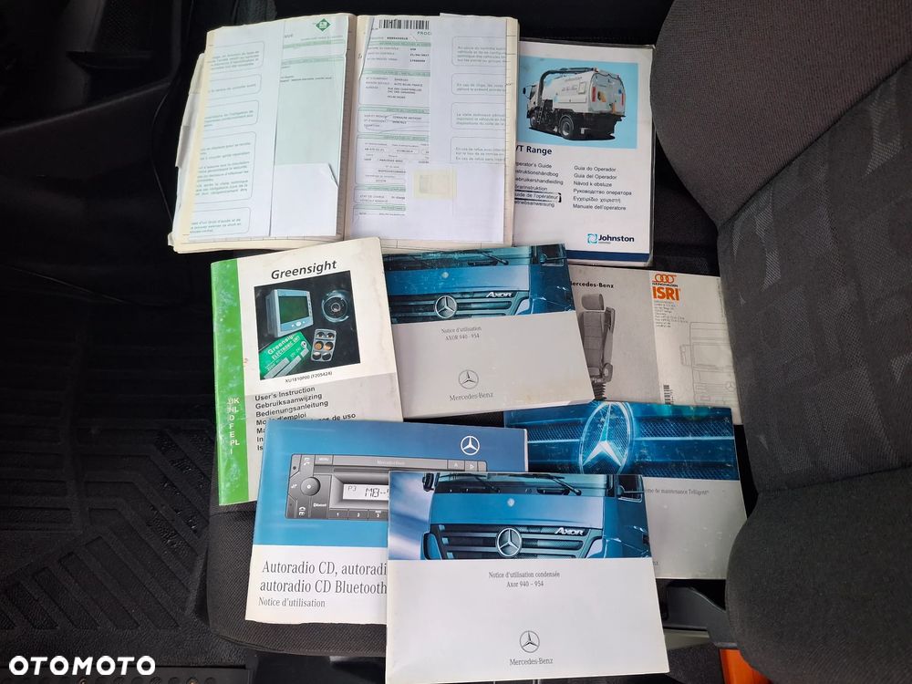 Mercedes-Benz Axor 1829 Zamiatarka Johnston 2 Silniki Szczotki L/R Karcher Listwa Ciśnieniowa Dodatkowy Silnik Mycie Jezdni Wysokim Ciśnieniem Zamiatarka Uliczna - 35