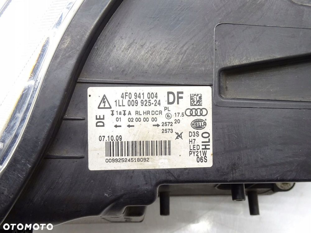 LAMPA XENON LED PRAWY PRZÓD A6 C6 LIFT 4F0941004DF - 6
