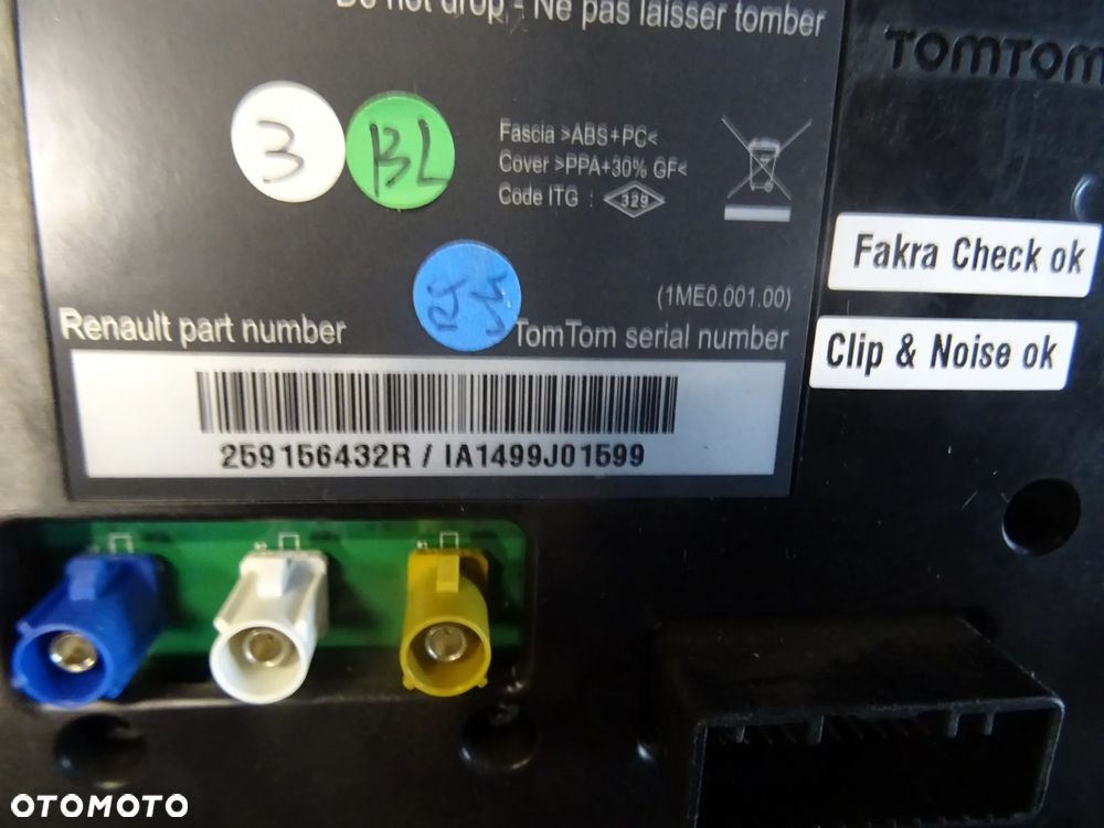 RENAULT CLIO III 3 CD RADIO WYSWIETLACZ MONITOR RAMKA DO  RADIO CZESCI ROZNE - 4