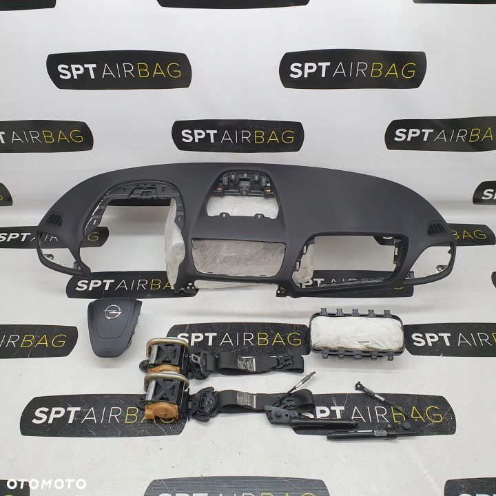 OPEL MOKKA DESKA ROZDZIELCZA KONSOLA KOKPIT PULPIT PODUSZKI AIRBAG AIR BAG PASY KIT SET - 1