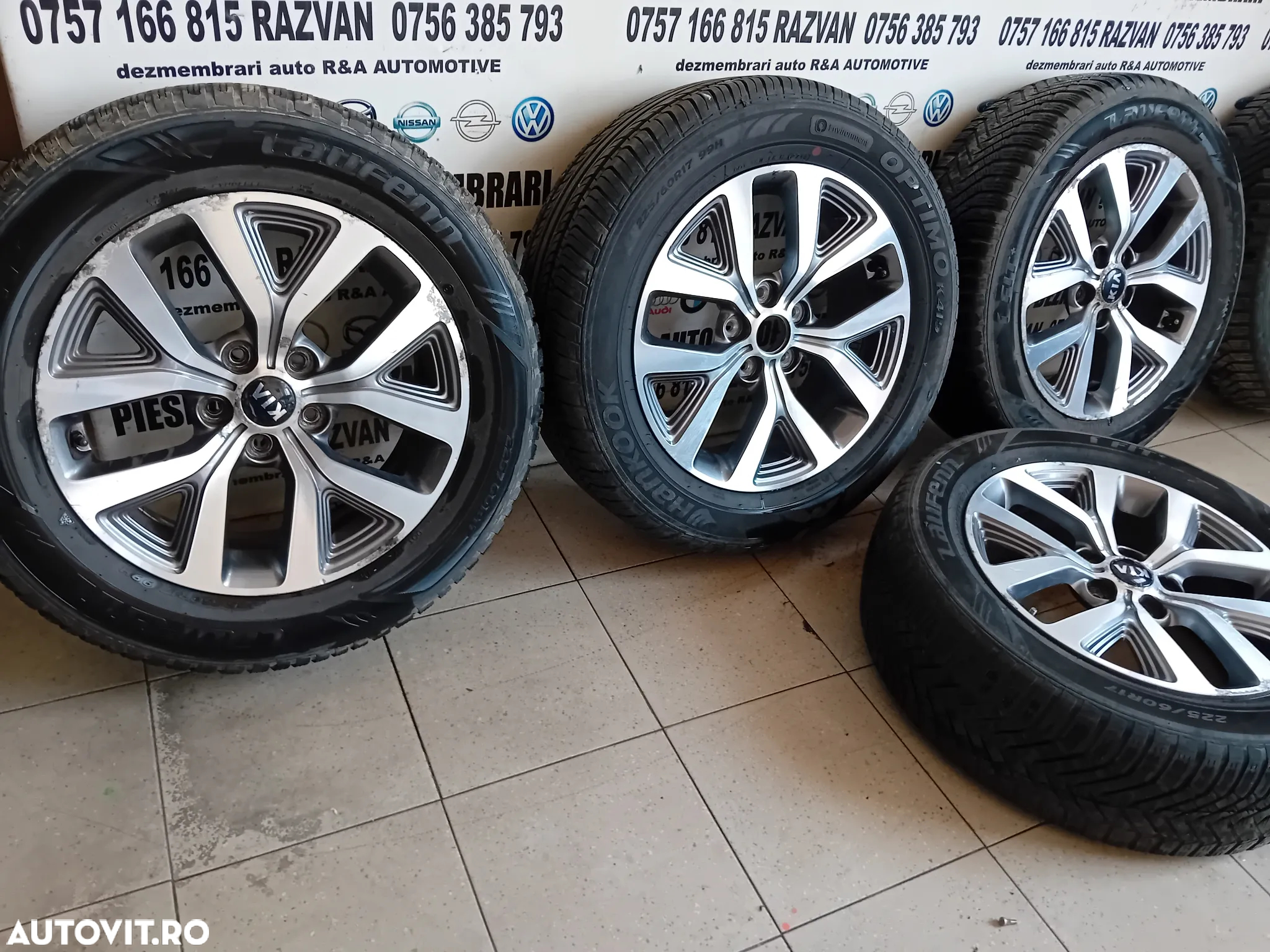 Set 5 Jante Aluminiu R17 Kia Sportage Hyundai IX35 Nissan Dacia Suzuki 5x114.3 225/60R17 - 3