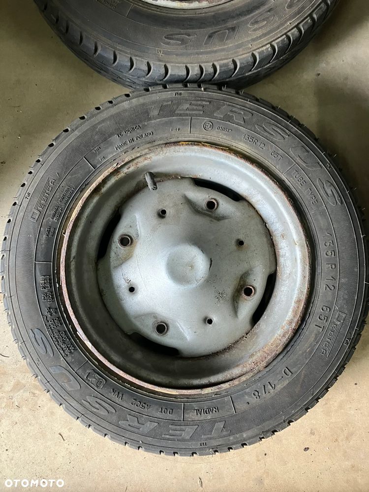 KOŁA FELGI CYTRYNKI FIAT 126P MALUCH DWIE SZTUKI Z OPONAMI DĘBICA D178 - 2