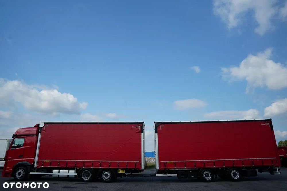 Mercedes-Benz ACTROS 2545 / ZESTAW TANDEM 120 M3 / PRZEJAZDOWY / FIRANKA - 7,4 M / BIG SPACE / WIELTON - 19