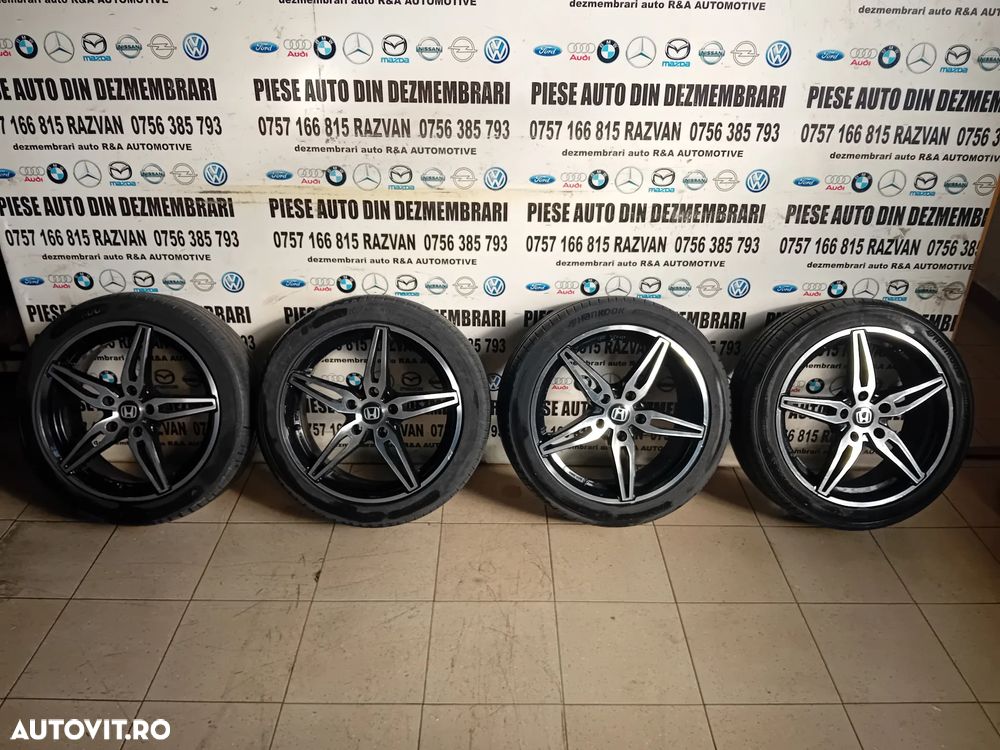 Jante Honda Accord R17 225/45R17 Anvelope Vara Hankook DOT 1122 Foarte Bune 5X114.3 - 2