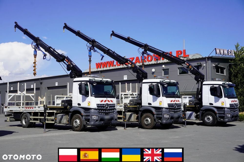 Mercedes-Benz Arocs 1833 4×2 / 50 tys. km! / HDS HIAB X-HIPRO 192 ES-3 / Pilot / Wiertło / 3 szt._260587 - 1