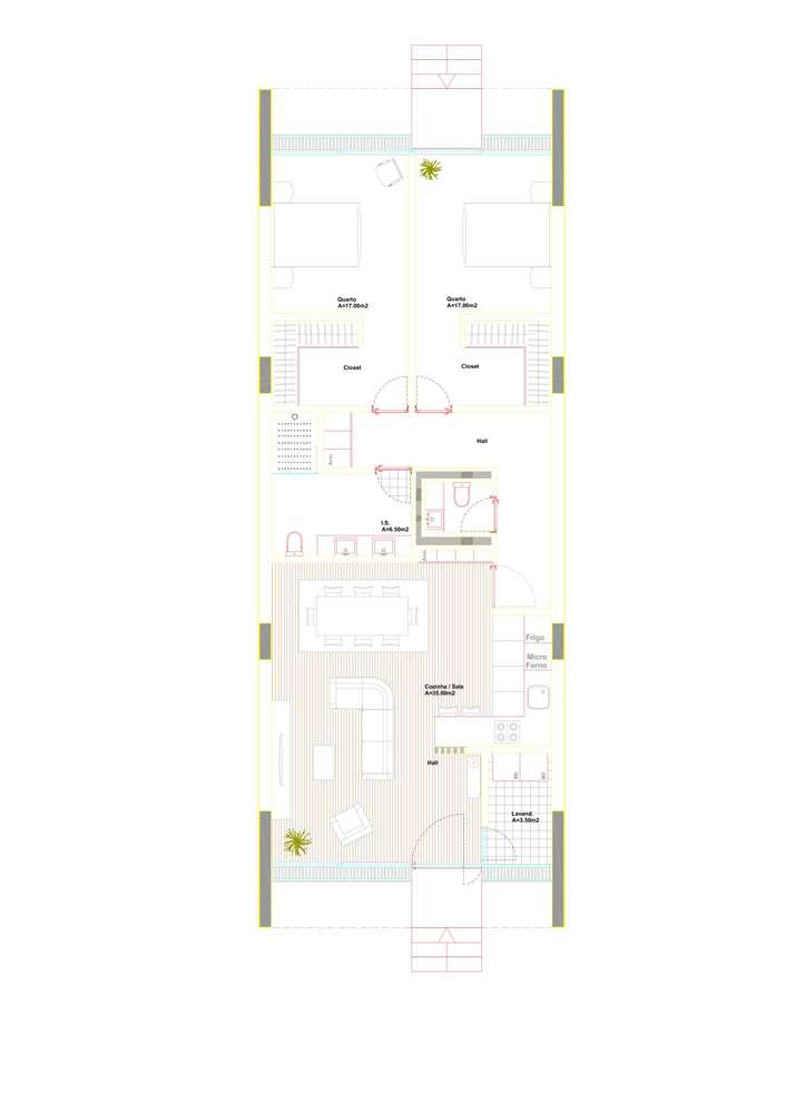 Apartamento T2 novo com 2 casas de banho - Grande imagem: 2/7