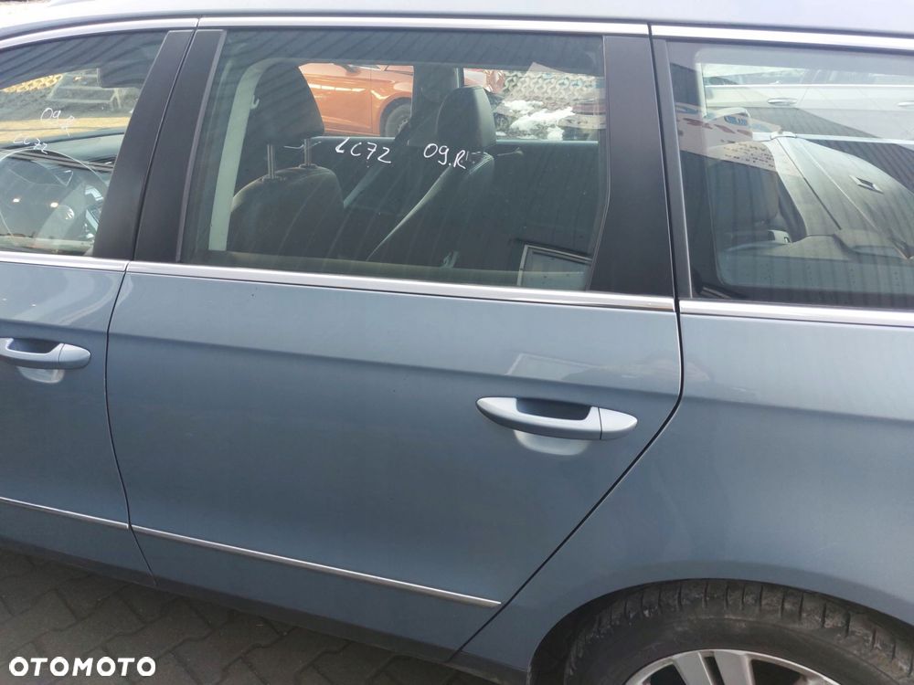 vw passat b6 3c0 kombi 05-10r drzwi lewe tył tylne kompletne lc7z - 1