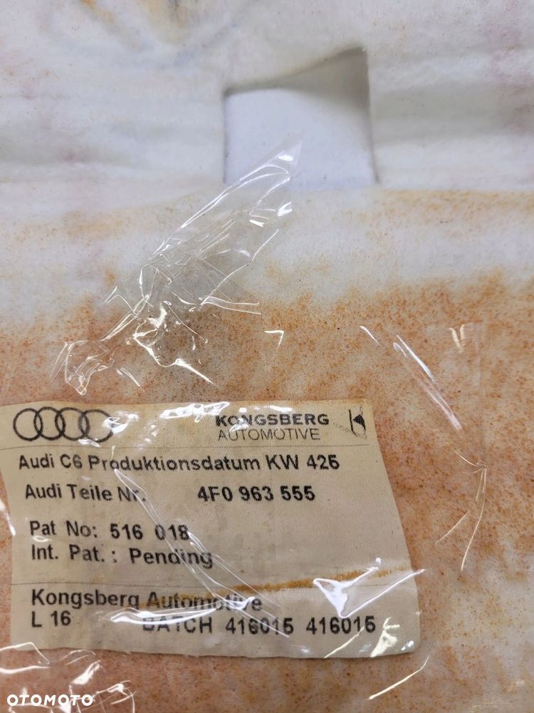 MATA GRZEWCZA FOTELA DÓŁ AUDI A6 C6 4F0963555 - 4