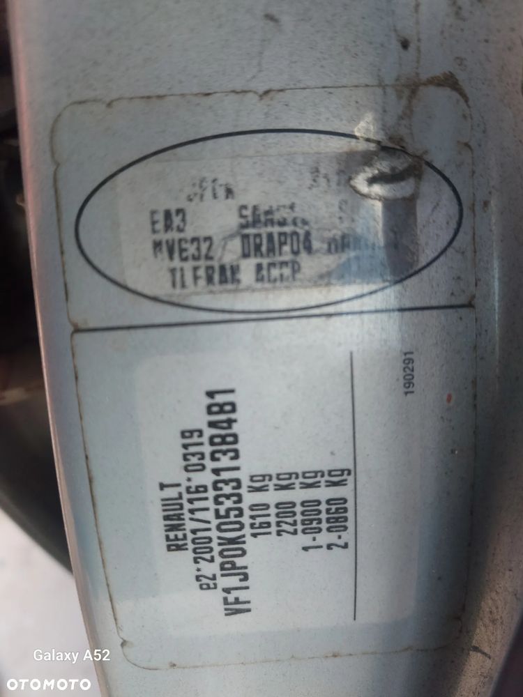 Maska RENAULT MODUS 1,2B 04R. zderzaki,lampy,drzwi,klapa..... - 9