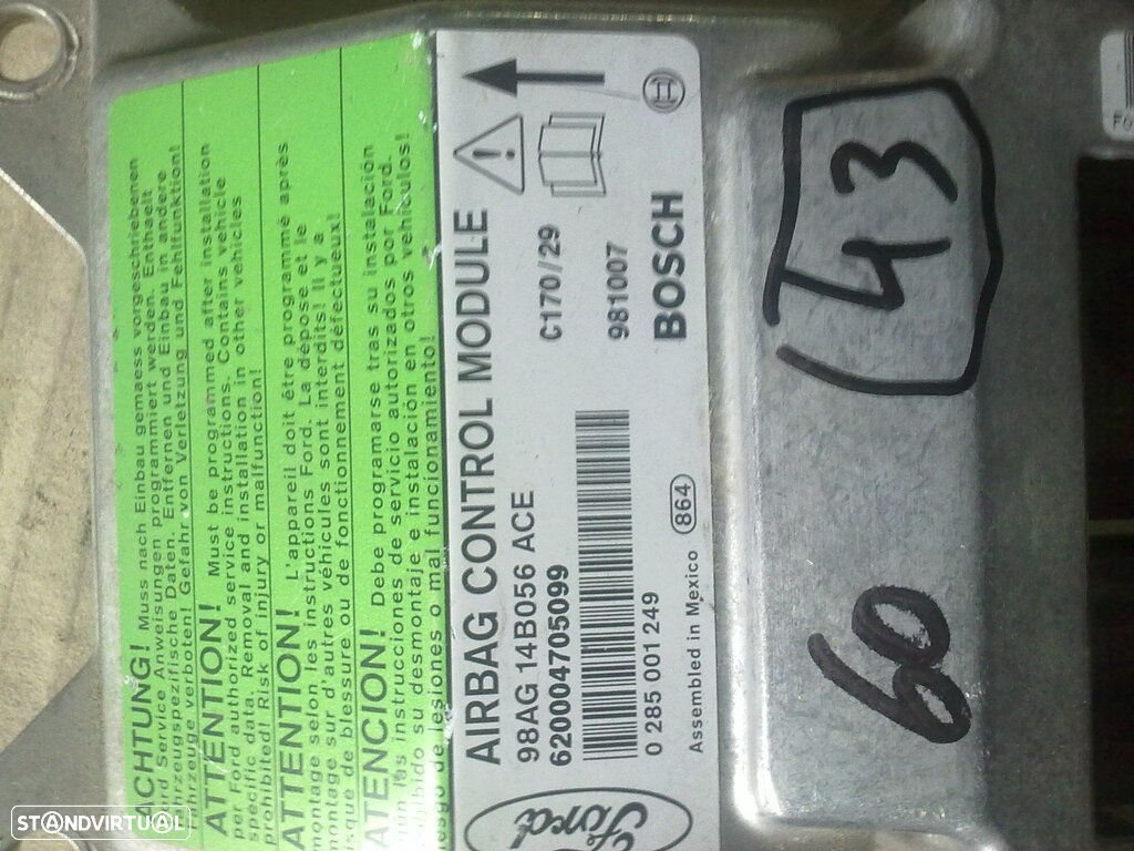 Modulo Airbag 98AG14B056 ACE 0285001249 FORD FOCUS - 1