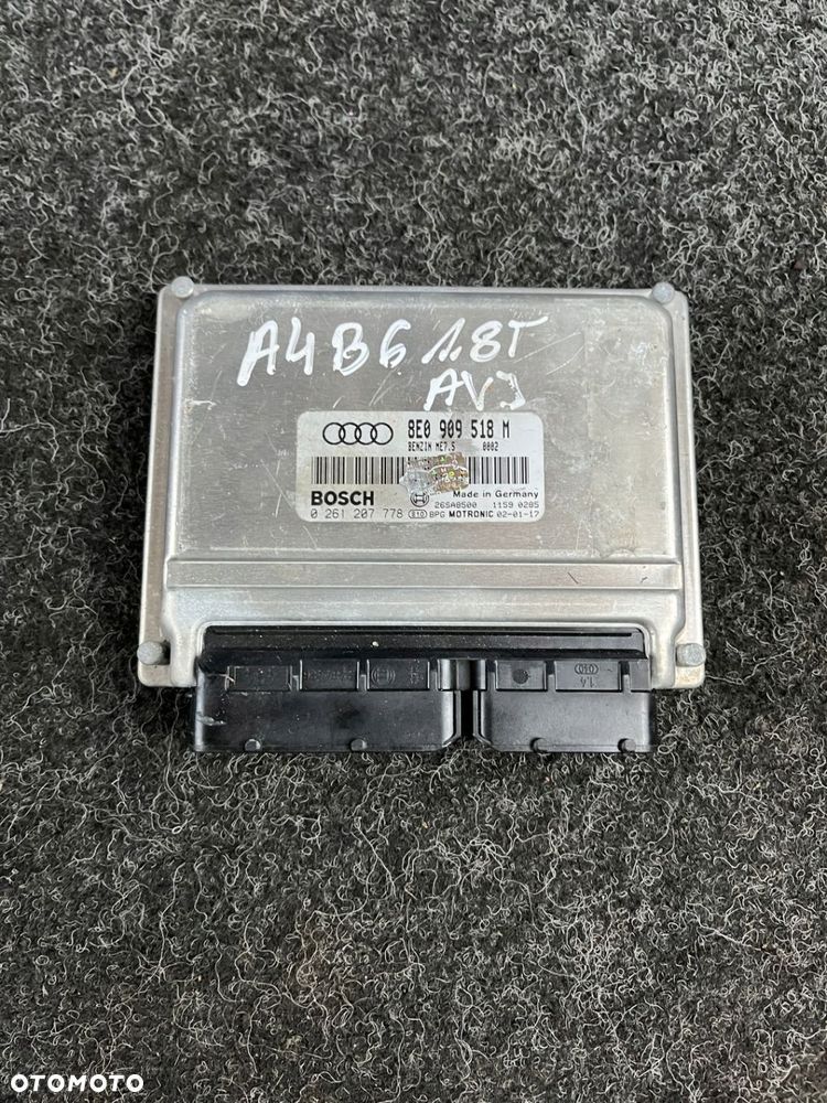 audi a4 b6 1.8t komputer sterownik silnika 8E0909518M 0261207778 - 2