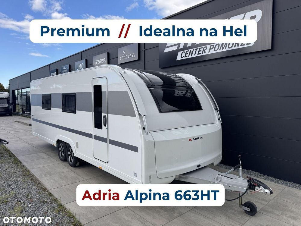Adria Alpina 663HT - Nowa, ALDE, Łóżko królewskie, Oddzielny prysznic, Idealna na Półwysep Helski