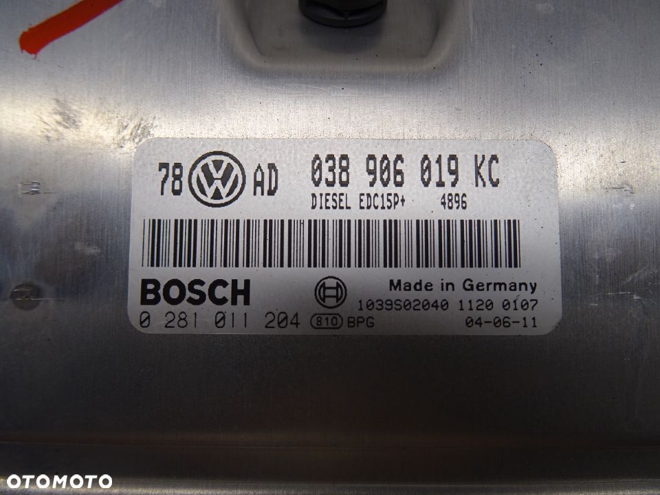 VW PASSAT B5 LIFT KOMBI 1.9 TDI STEROWNIK KOMPUTER SILNIKA 038906019KC - 3
